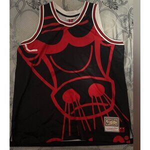 Mens Mitchell & Ness NBA Big Face Jersey Chicago Bulls